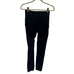 Michi SZ M navy blue and black mesh Leggings